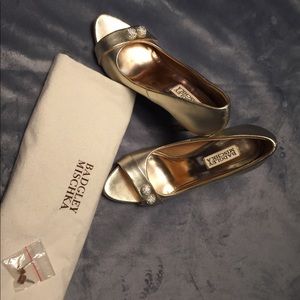 Badgley Mischka Peep Toe Heels